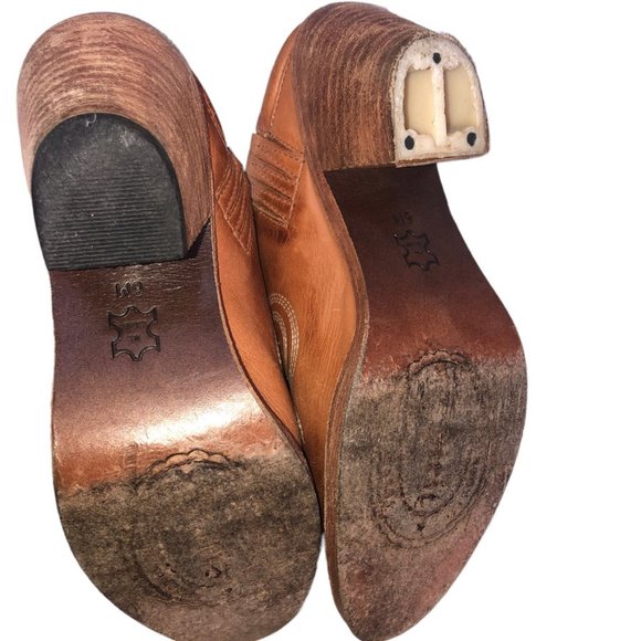 Lucchese Spirit Brown Western Cowboy bottie boots 6M - Picture 9 of 9